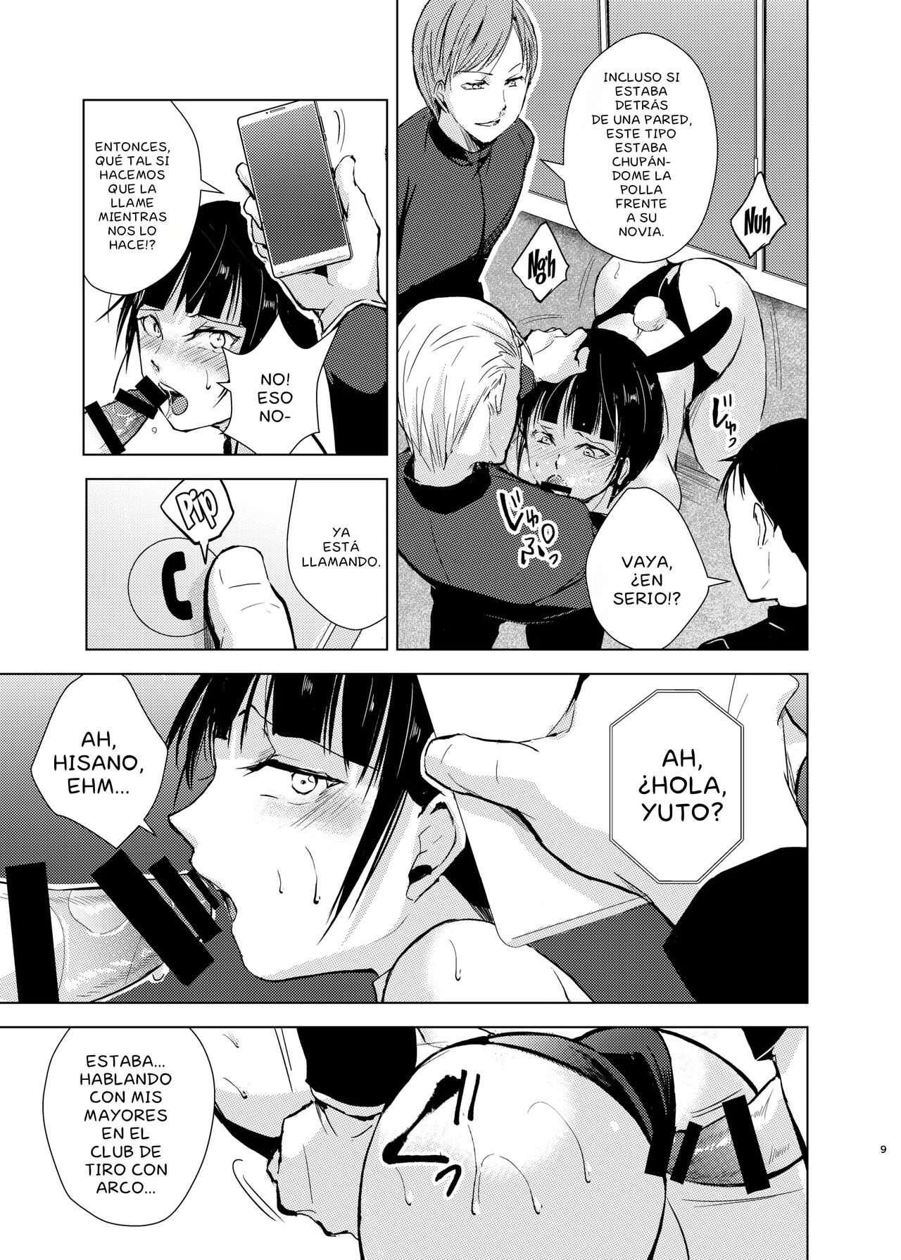 Kyuudou Danshi 2 x Netorare Choukyou Bukatsu no Senpai ni Mesu Ochi Saserare Kanojo ni Kakurete Shuuchi Choukyou Saremashita page 10 full