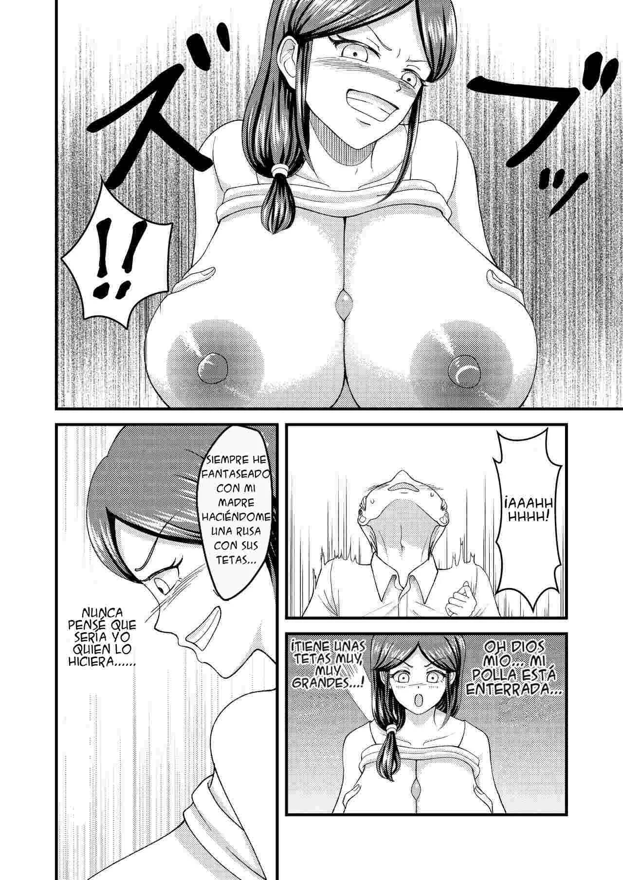 Yasashii Bakunyuu Kaa-san to Irekawacchatta Hankouki na Ore no Hanashi ~2~ | Cambio de cuerpos, yo y mi pechugona madre 2 page 10 full