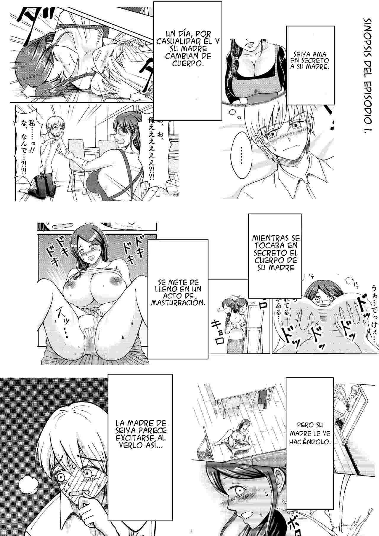 Yasashii Bakunyuu Kaa-san to Irekawacchatta Hankouki na Ore no Hanashi ~2~ | Cambio de cuerpos, yo y mi pechugona madre 2 page 2 full