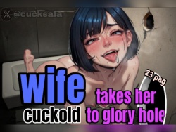Wife takes her cuckold to glory hole