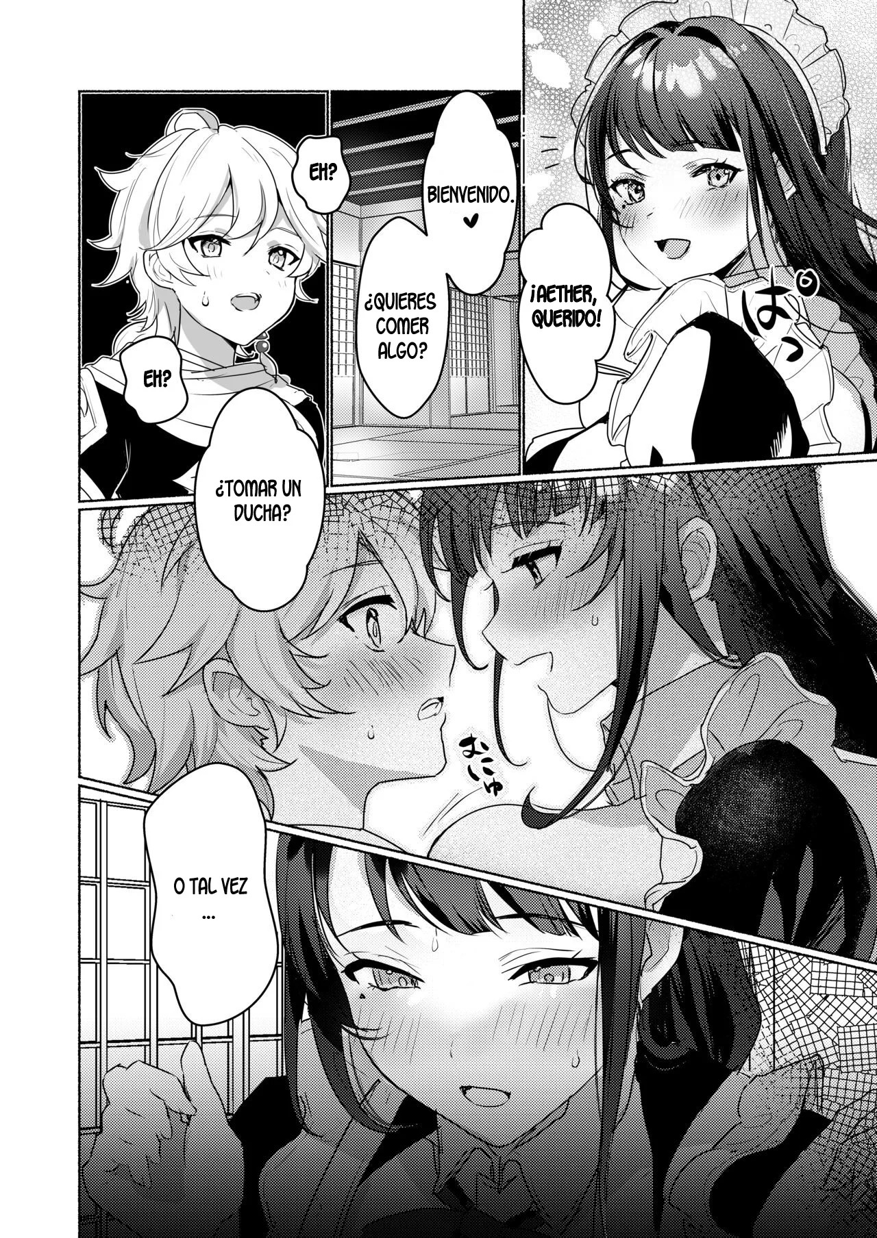 Inazuma Da-Maid Chaya ~Itsumo yori Ecchi na Kibun no Maid-san to Cosplay Ecchi~ | Casa de te en Inazuma ~Cosplay sexo con maids inusualmente calientes~ page 3 full
